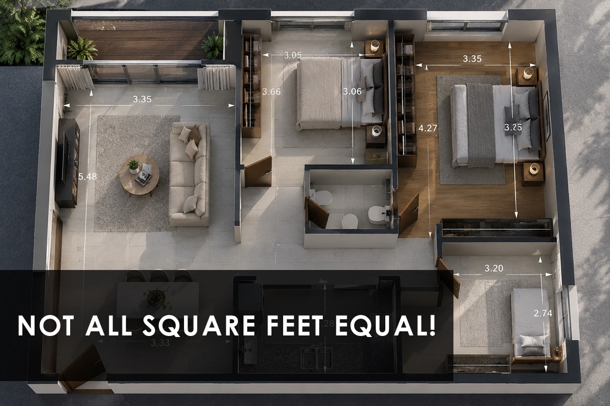 That 1,000 Sq Ft Flat May Not Be What You Think It Is